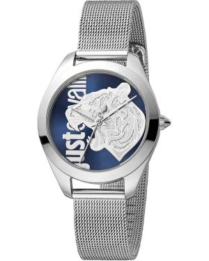 JUST CAVALLI Animalier – JC1L210M0035, Silver case with Stainless Steel Bracelet