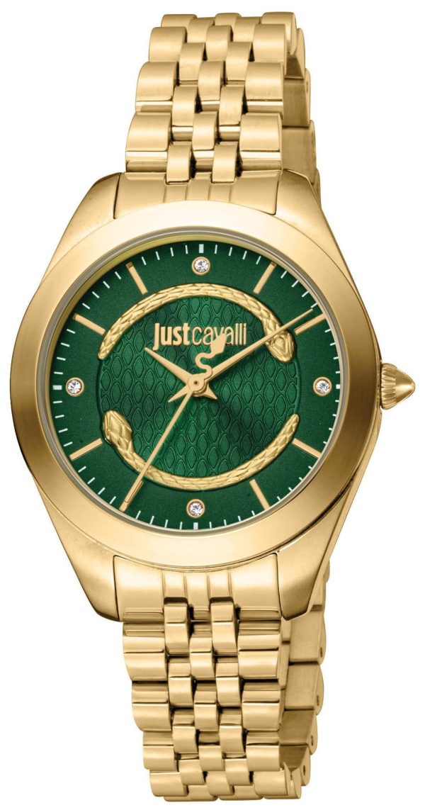 just cavalli cerchio jc1l210m0475 gold case with stainless steel bracelet image1 1