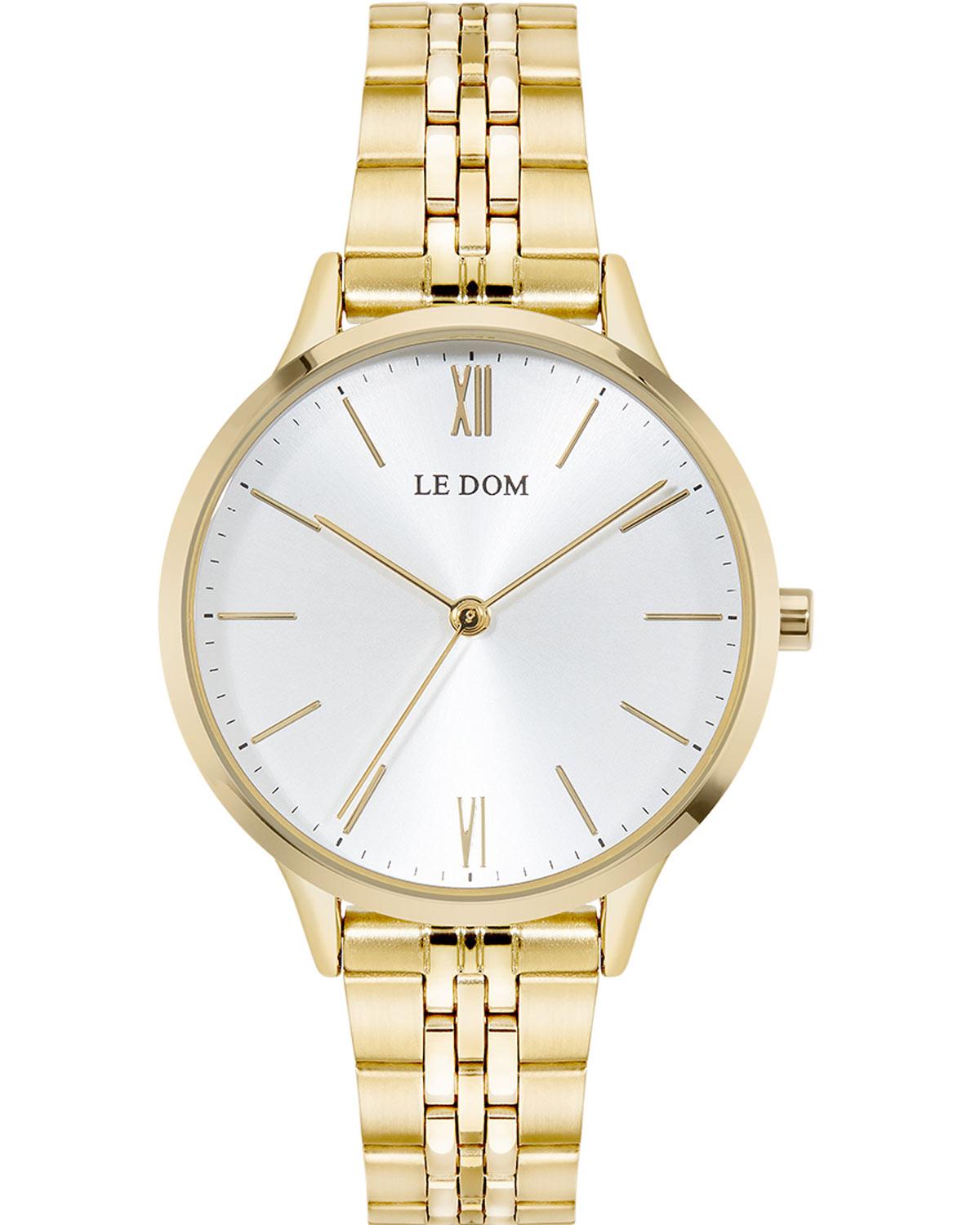 le dom essence ld 1275 6 gold case with stainless steel bracelet image1