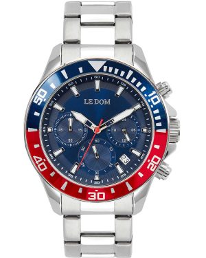 LE DOM Eternal Chronograph – LD.1481-1, Silver case with Stainless Steel Bracelet