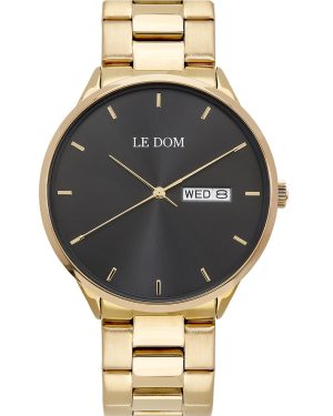 LE DOM Maxim – LD.1435-3, Gold case with Stainless Steel Bracelet
