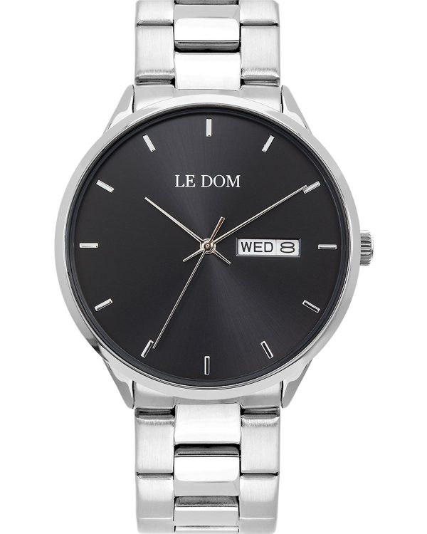 le dom maxim ld 1435 7 silver case with stainless steel bracelet image1