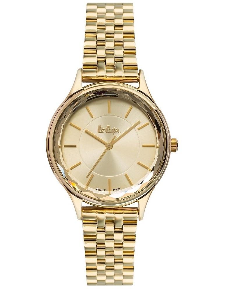 lee cooper ladies lc06892 110 gold case with stainless steel bracelet image1 1
