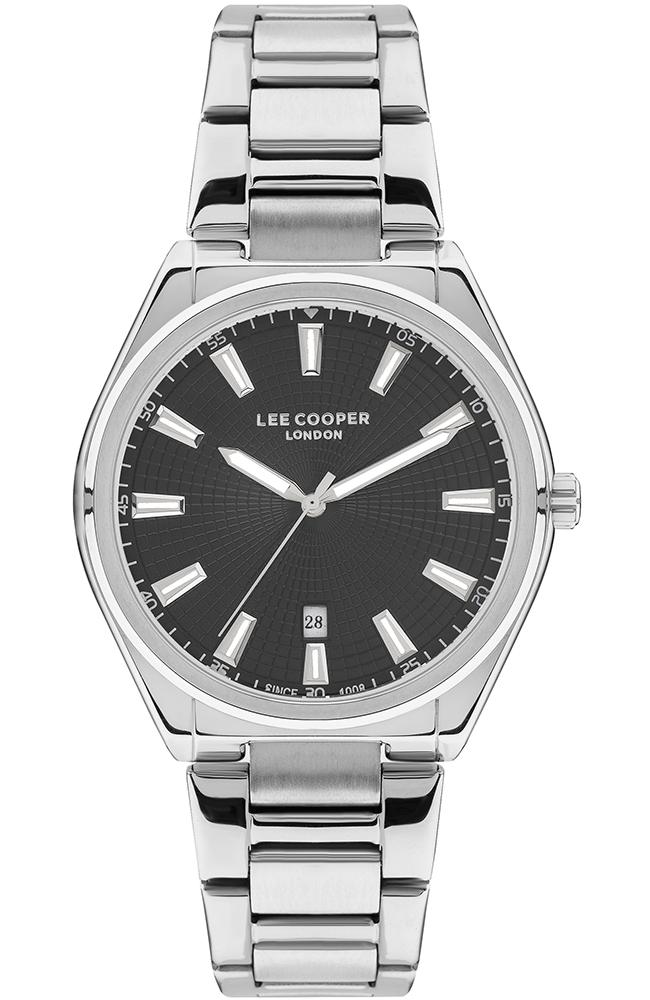 lee cooper ladies lc07335 350 silver case with stainless steel bracelet image1