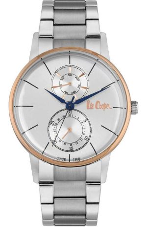 LEE COOPER Mens – LC06613.530 Silver case with Stainless Steel Bracelet
