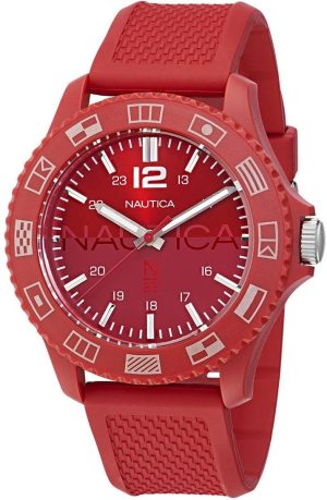 NAUTICA N83 Wavemakers – NAPWVF305, Red case with Red Rubber Strap
