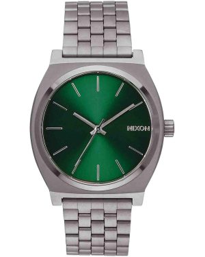 NIXON Time Teller – A045-2458-00, Grey case with Stainless Steel Bracelet