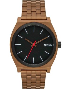 NIXON Time Teller – A045-5145-00 Brown case with Stainless Steel Bracelet