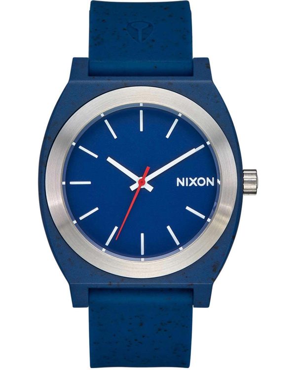 nixon time teller opp a1361 5138 00 blue case with blue rubber strap image1