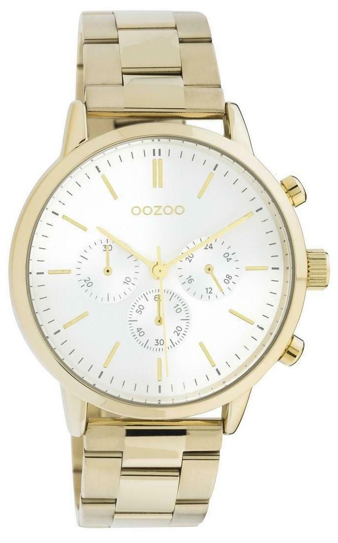 oozoo timepieces c10859 gold case with stainless steel bracelet image1