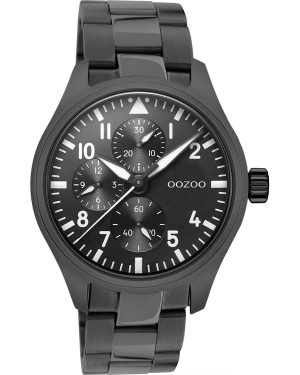 OOZOO Timepieces – C10957, Black case with Stainless Steel Bracelet