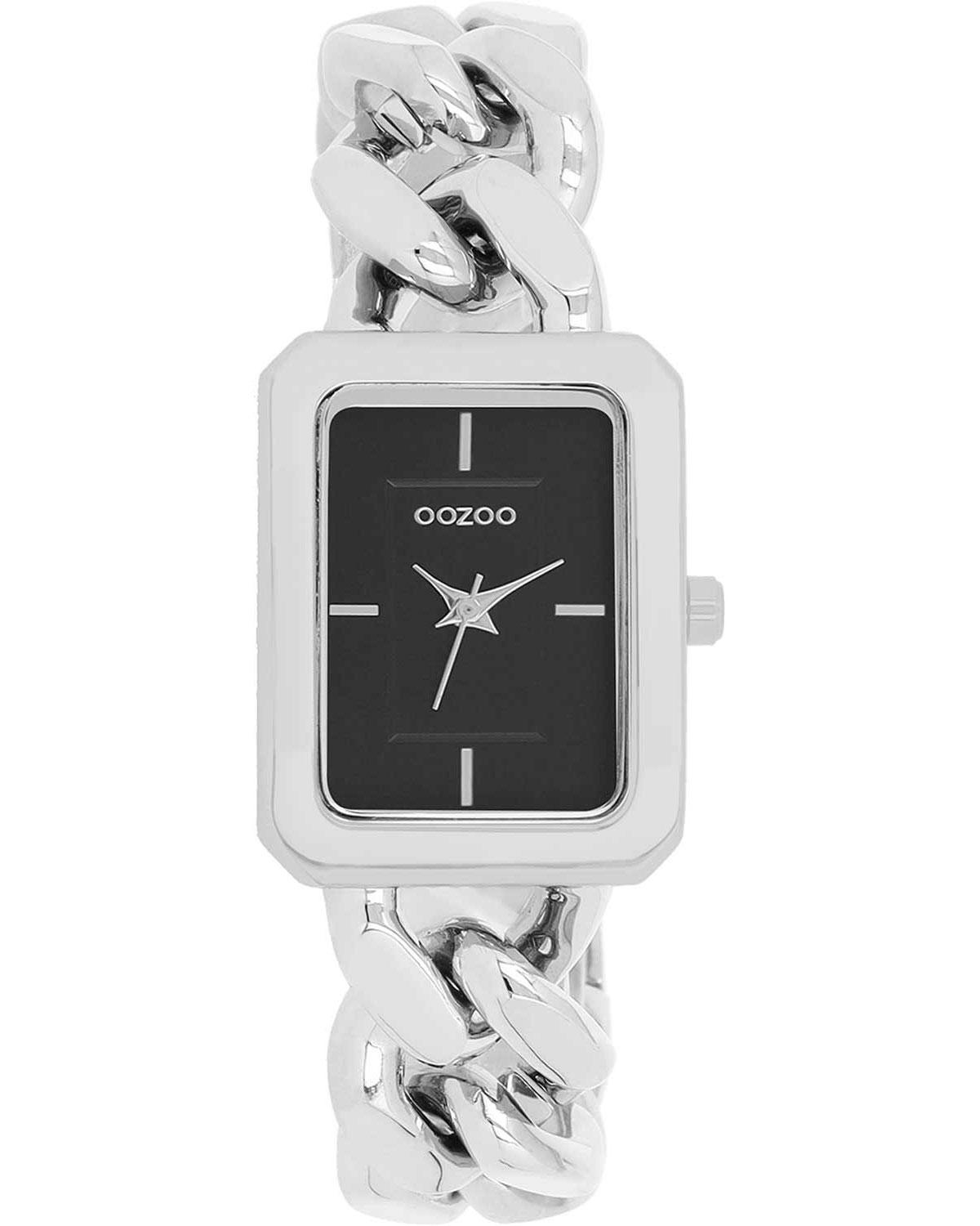 oozoo timepieces c11271 silver case with stainless steel bracelet image1