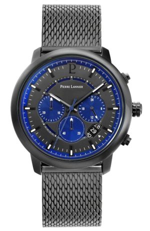 PIERRE LANNIER Implusion Chronograph – 229F468 Grey case with Stainless Steel Bracelet