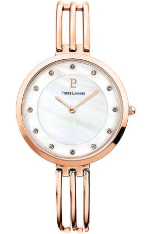 PIERRE LANNIER Ladies Crystals – 016M999, Rose Gold case with Stainless Steel Bracelet