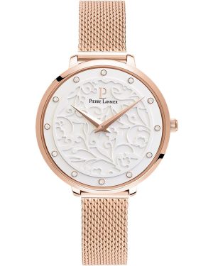 PIERRE LANNIER Eolia Ladies Crystals – 039L908 Rose Gold case with Stainless Steel Bracelet