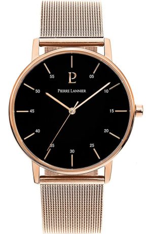 PIERRE LANNIER Mens – 203F038, Rose Gold case with Stainless Steel Bracelet