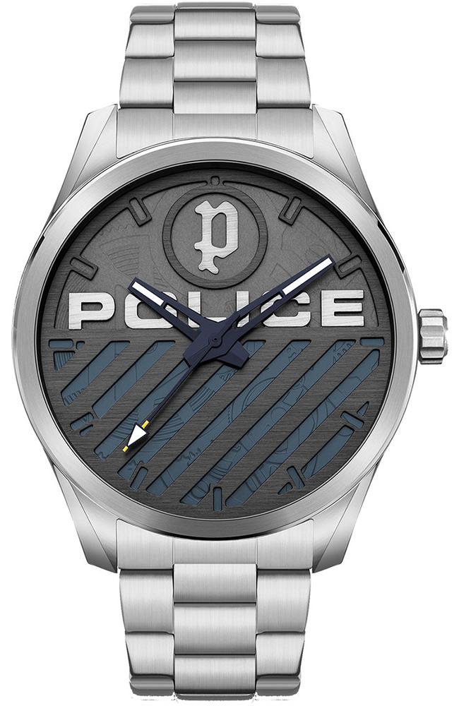 police grille pewjg2121404 silver case with stainless steel bracelet image1