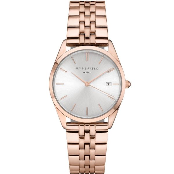 rosefield the ace acsr a14 rose gold case with stainless steel bracelet image1
