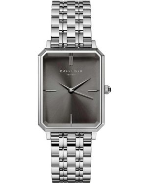 ROSEFIELD The Octagon – OGSSS-O80 Silver case with Stainless Steel Bracelet