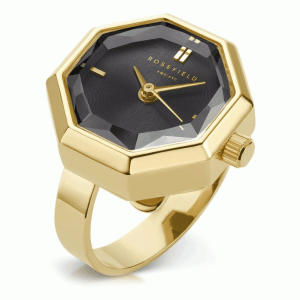 ROSEFIELD Watch Ring – SBGSG-O67 Gold case with Stainless Steel Bracelet
