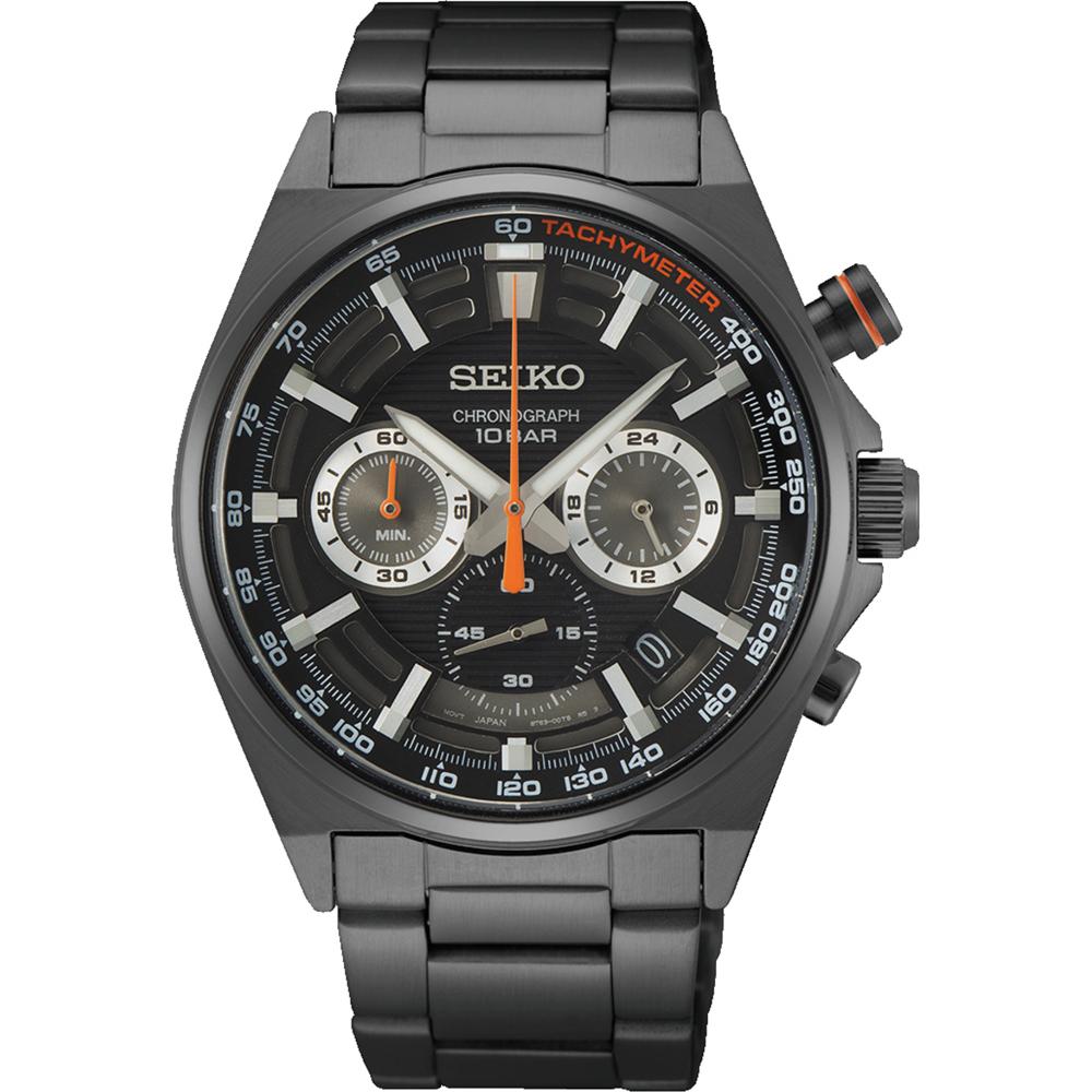seiko conceptual series chronograph ssb399p1 grey case with stainless steel bracelet image1