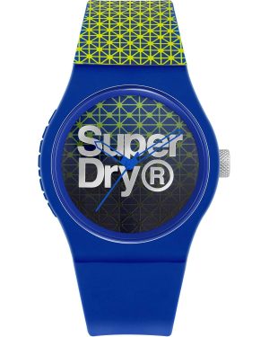 SUPERDRY Urban – SYG268UN, Blue case with Blue & Yellow Rubber Strap