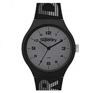 SUPERDRY Urban XL Racing – SYG269BE, Black case with Black Rubber Strap