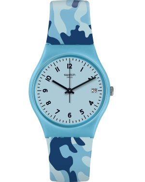 SWATCH Camoublue – GS402 Light Blue case with Light Blue Rubber Strap