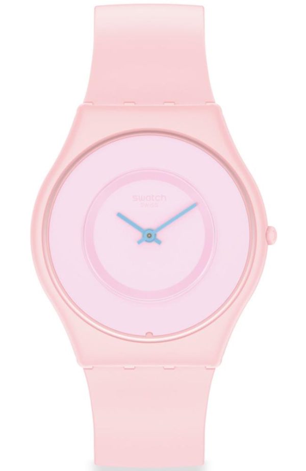 swatch caricia rosa ss09p100 pink case with pink rubber strap image1