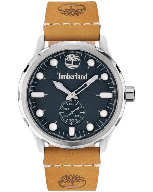 TIMBERLAND ADIRONDACK – TDWGA0028501, Silver case with Brown Leather Strap
