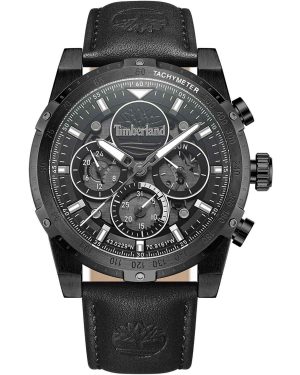 TIMBERLAND SHERBROOK – TDWGF0009402, Black case with Black Leather Strap