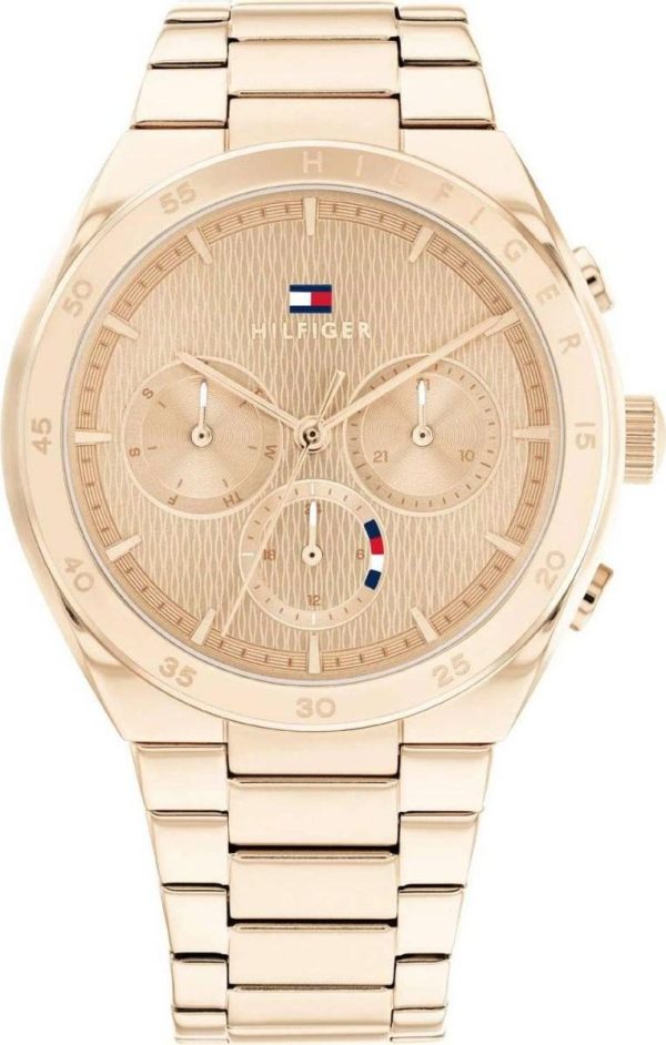 tommy hilfiger carrie 1782577 rose gold case with stainless steel bracelet image1