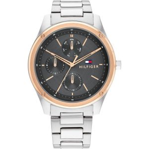 TOMMY HILFIGER Men’s – 1710541, Silver case with Stainless Steel Bracelet