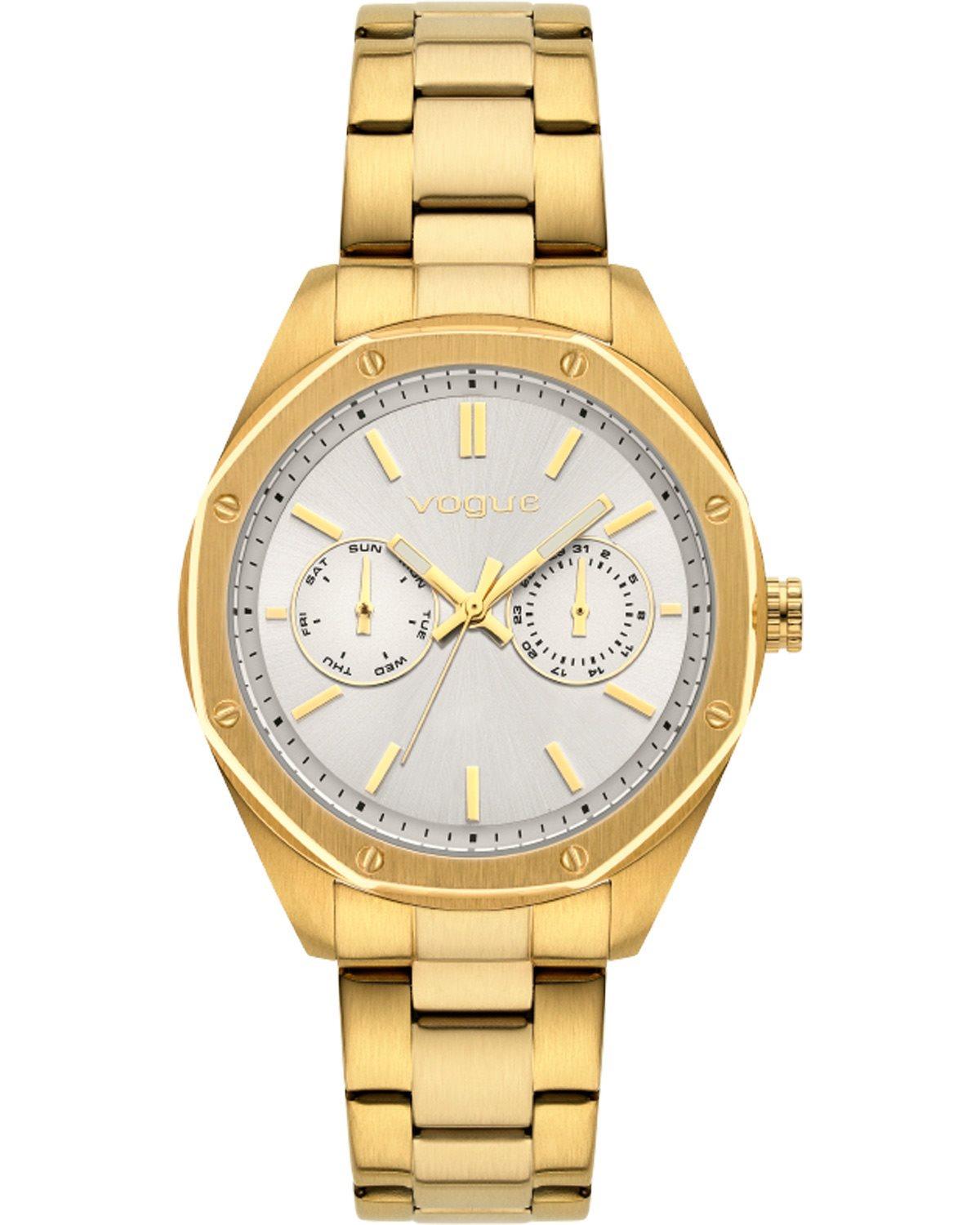 vogue portofino 611541 gold case with stainless steel bracelet image1