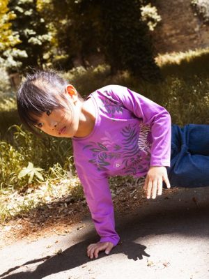 Παιδική Μακρυμάνικη Μπλούζα για Κορίτσια Purple Zebra – ΜΩΒ