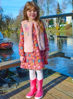 Παιδικό Μακρυμάνικο Φόρεμα για Κορίτσια Multicolour Floral – ΜΠΟΡΝΤΟ