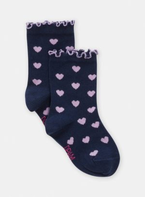 Παιδικές Κάλτσες για Κορίτσια Blue Hearts – ΜΠΛΕ