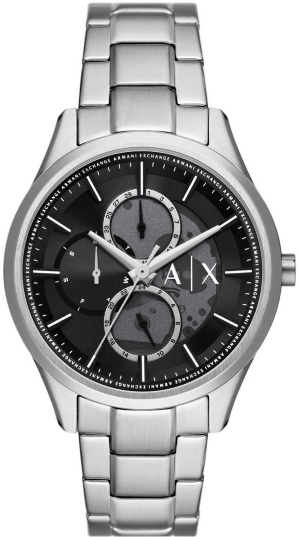 armani exchange dante ax1873 silver case with stainless steel bracelet image1 1