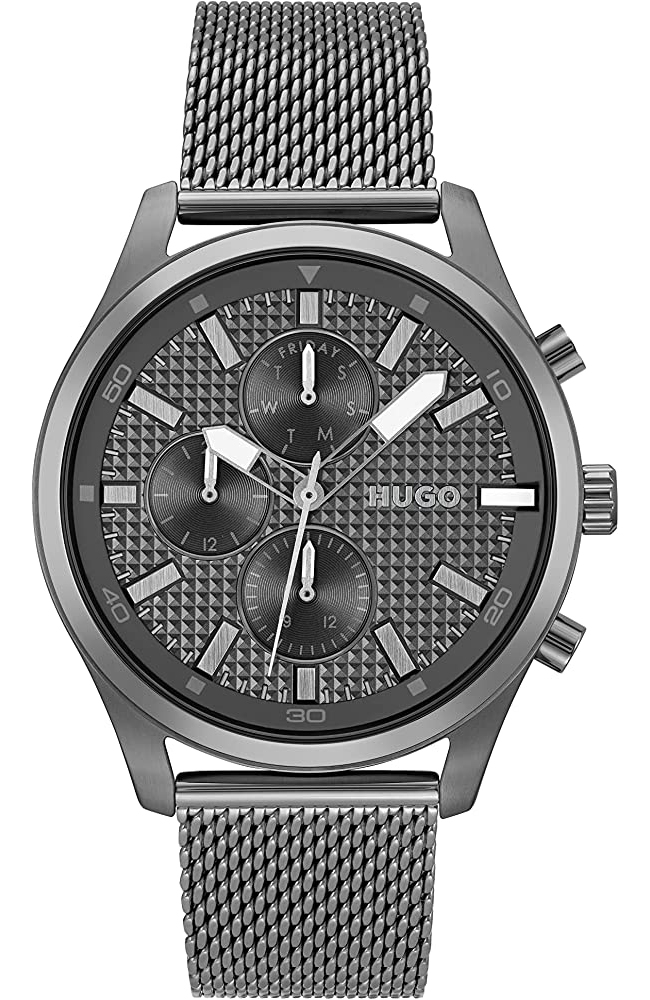 boss ionic chronograph 1530261 grey case with stainless steel bracelet image1