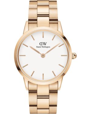 DANIEL WELLINGTON Iconic Link – DW00100209, Rose Gold case with Stainless Steel Bracelet