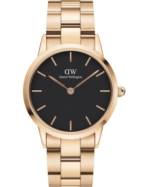 DANIEL WELLINGTON Iconic Link – DW00100210, Rose Gold case with Stainless Steel Bracelet