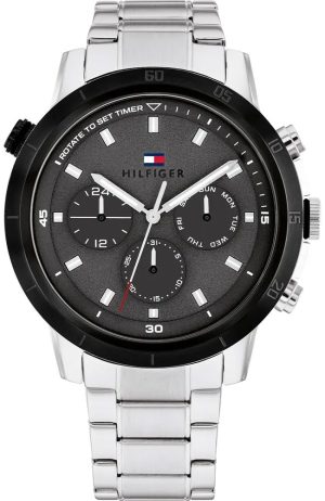 TOMMY HILFIGER Troy Men’s – 1792106, Silver case with Stainless Steel Bracelet