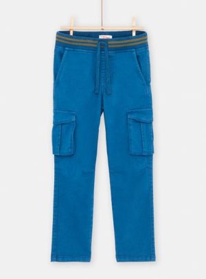Παιδικό Παντελόνι για Αγόρια Μπλε Ανοιχτό Cargo – ΜΠΛΕ