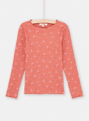 Παιδική Μακρυμάνικη Μπλούζα για Κορίτσια Peach Dandellion – ΠΟΡΤΟΚΑΛΙ