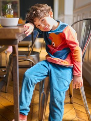 Παιδικές Μακρυμάνικες Πιτζάμες για Αγόρια Πετρόλ Dog – ΤΥΡΚΟΥΑΖ