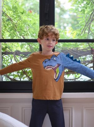 Παιδική Μακρυμάνικη Μπλούζα για Αγόρια Orange Trx – ΜΠΕΖ