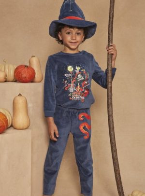 Παιδικές Μακρυμάνικες Πιτζάμες Halloween για Αγόρια Sergent Major Blue Pirate – ΜΠΛΕ