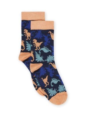 Παιδικές Κάλτσες για Αγόρια Blue DInosaurs – ΜΠΛΕ