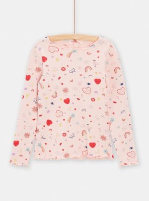 Παιδική Μπλούζα για Κορίτσια Pink Heart – ΡΟΖ