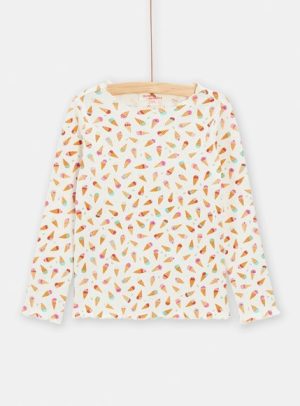 Παιδική Μπλούζα για Κορίτσια MultiColor Ice Cream – ΕΚΡΟΥ